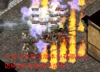 ��������ְҵ�汾������Щ�ط�NPC�ܼ��ٽ�ɫ�ɳ���